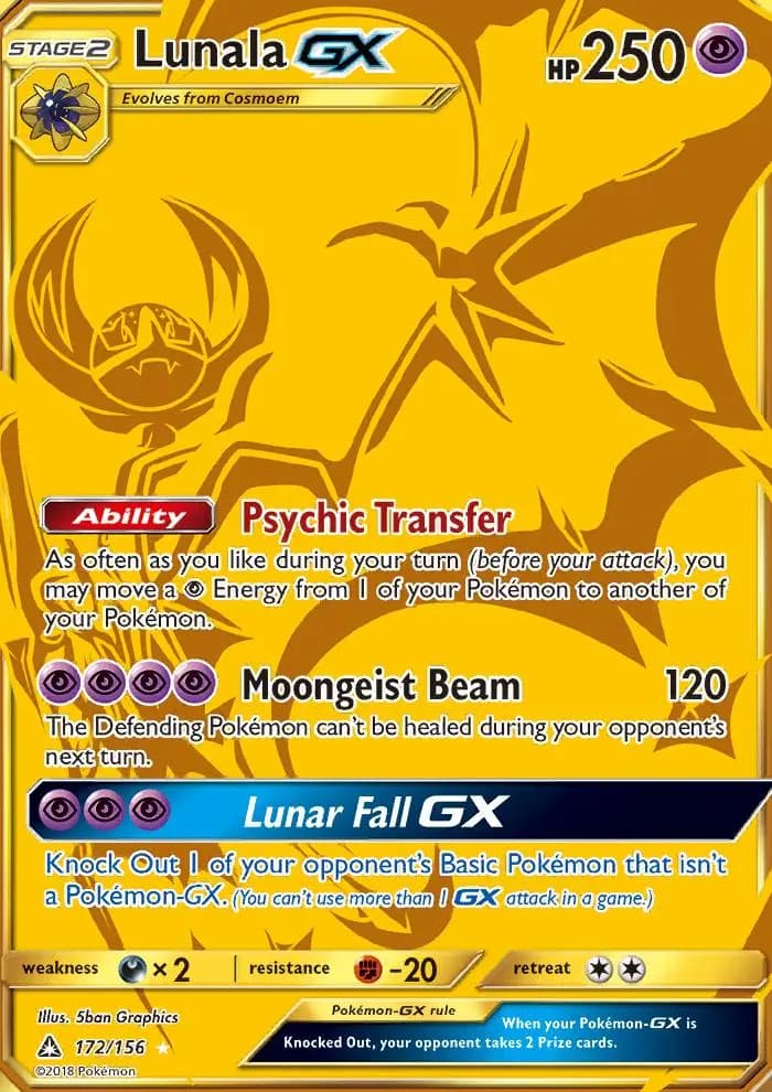Lunala GX · Ultra-Prisme 172 · PCA 9