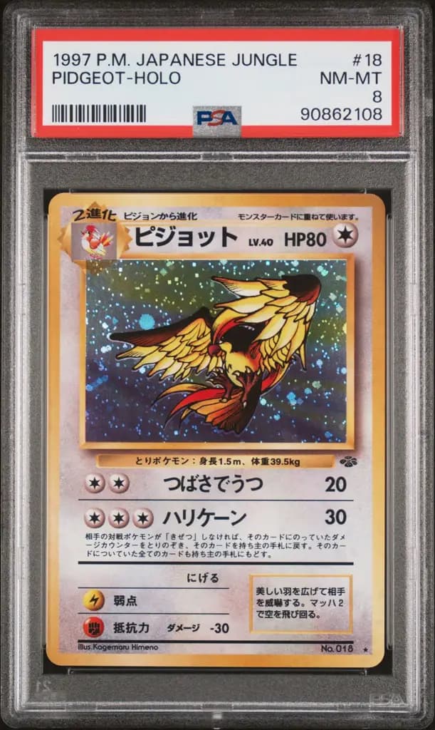 Pidgeot · Pokémon Jungle s34 · PSA 8