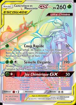 Cancrelove et Mouscoto GX · Alliance Infaillible 215